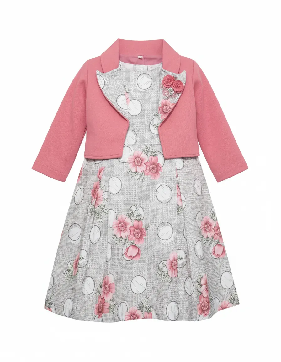 Kids Floral Dress Set view 2