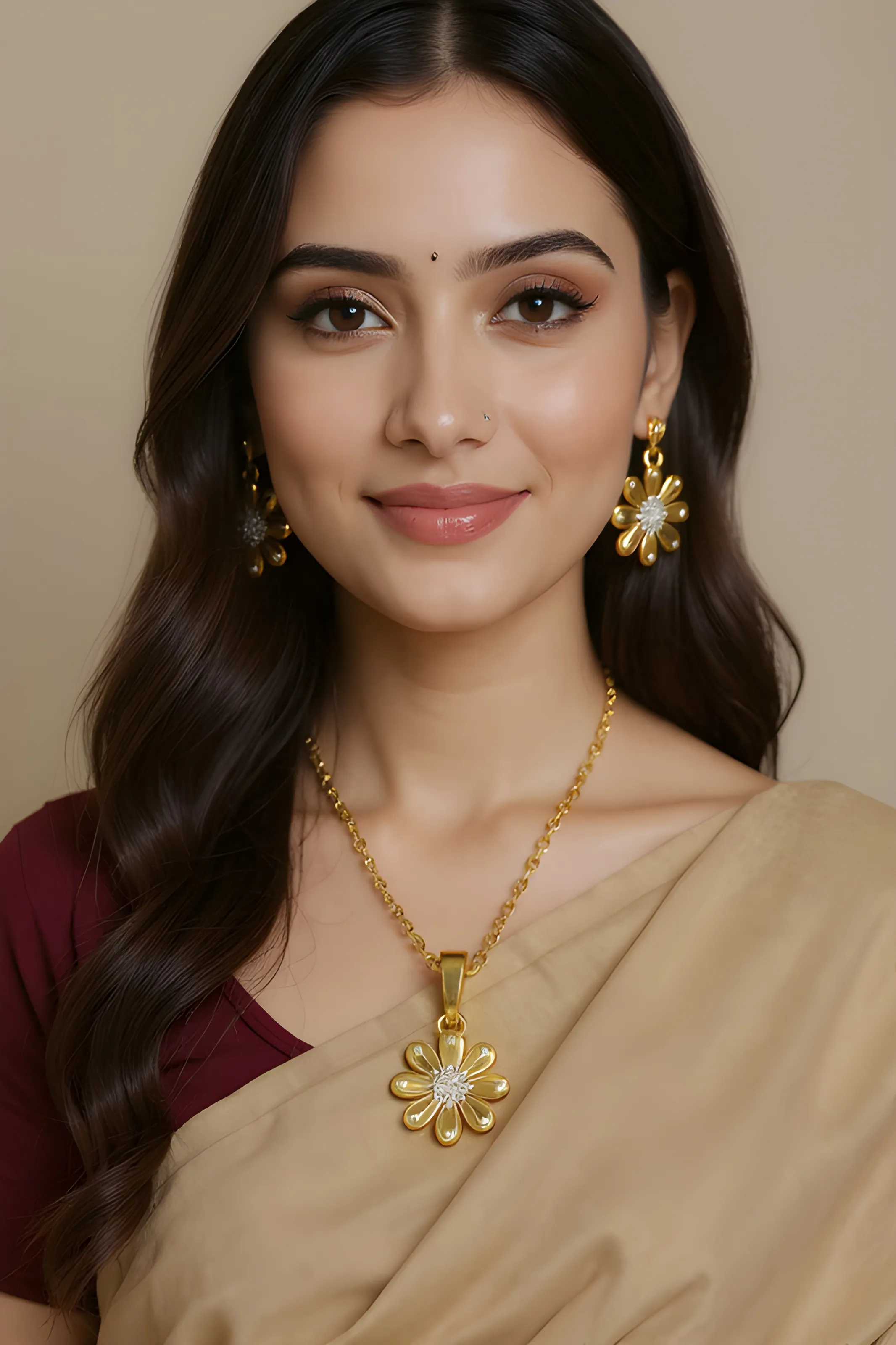 Gold Pendant Set 👌👌 view 2