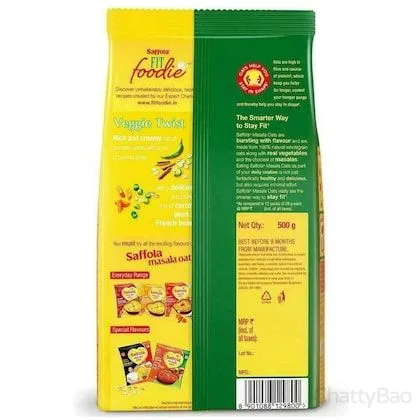 Saffola Masala Oats - Veggie Twist 500 g view 2