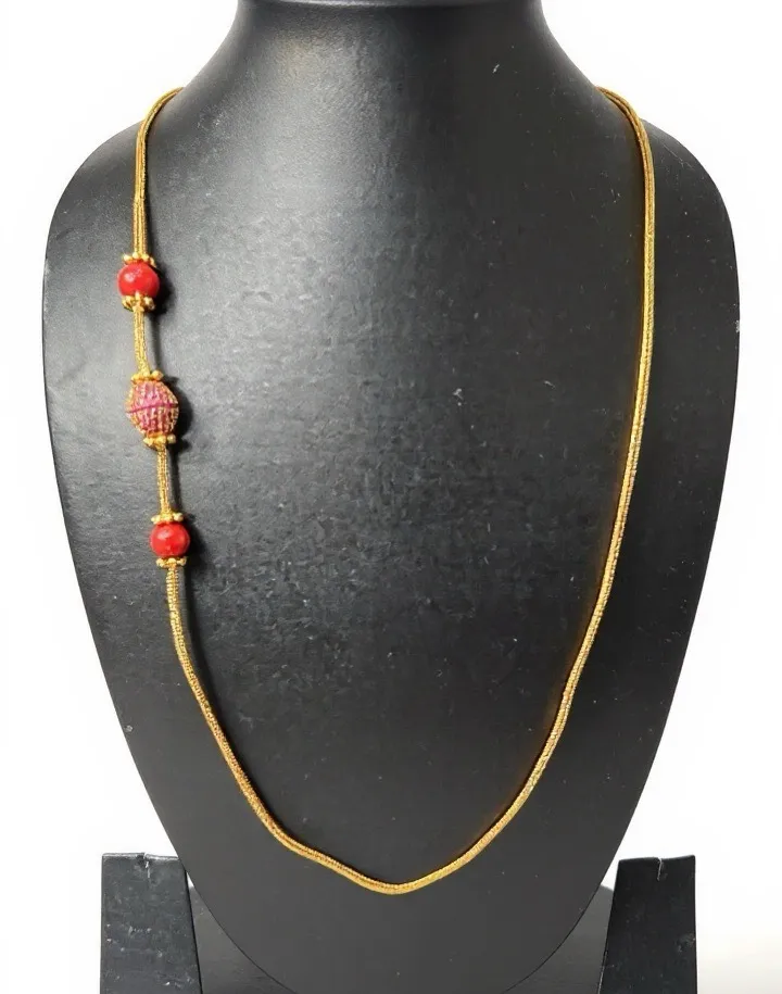 Elegant Gold-Toned Long Chain