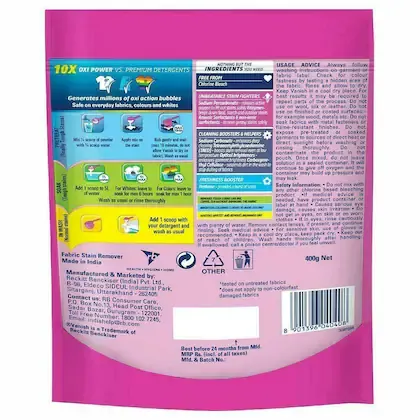 Vanish Oxi Action Stain Remover Powder 400 g view 2