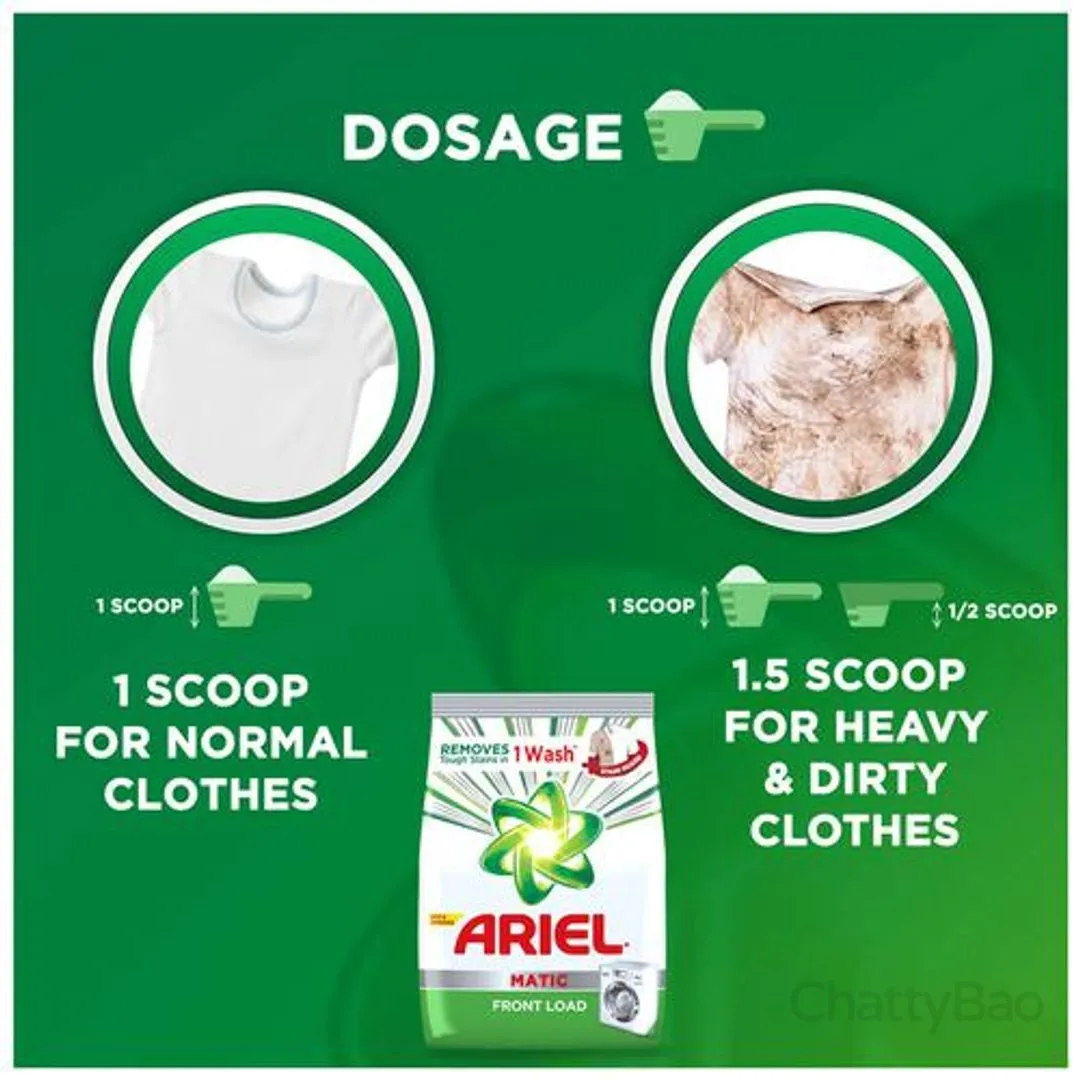 Ariel Matic Detergent Washing Powder -Top Load 2 Kg view 4