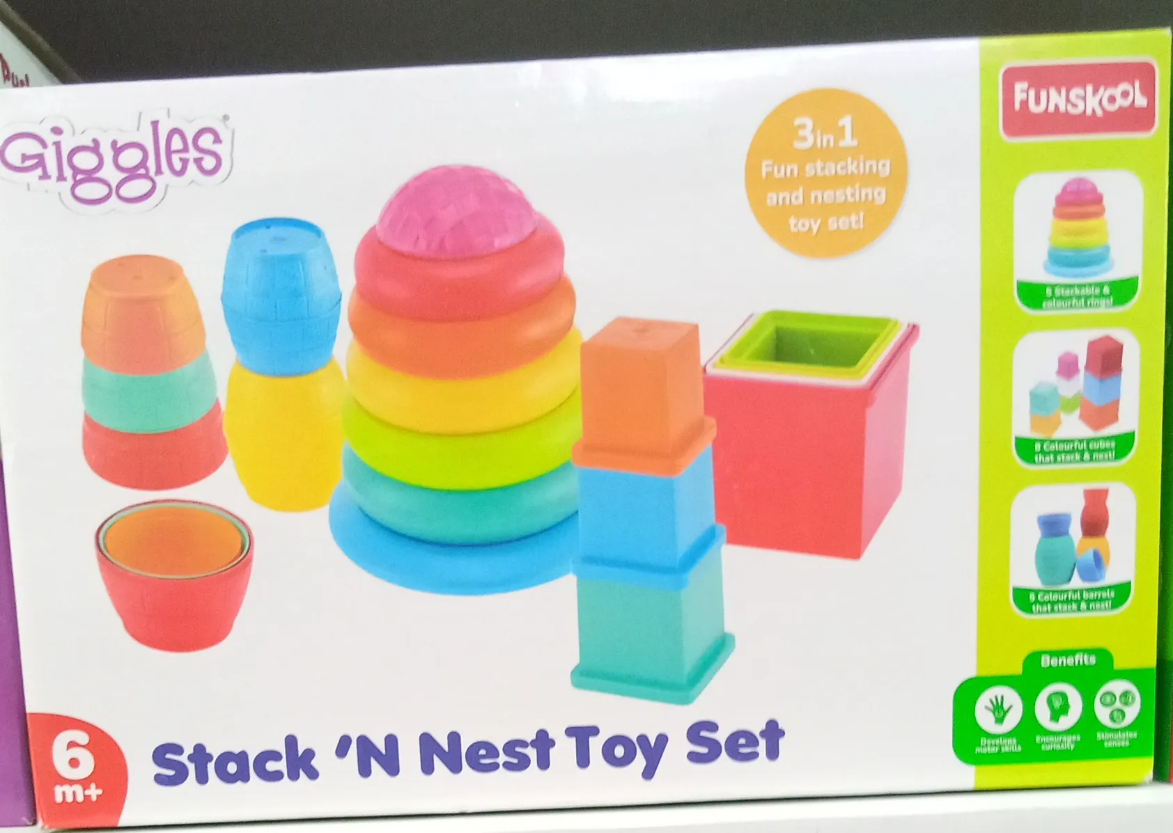 Giggles Stack N Nest Toy Set view 3