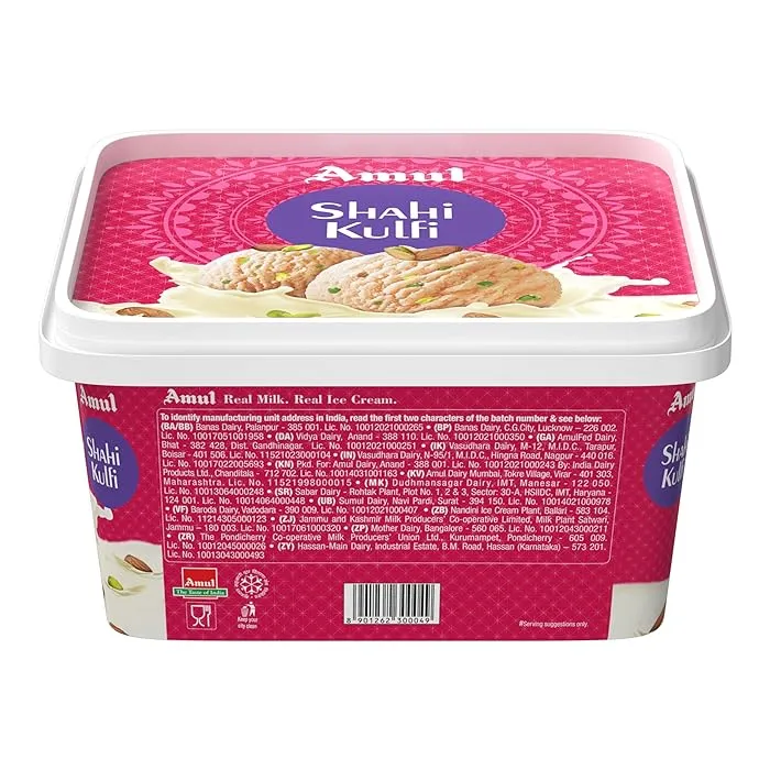 Amul Ice Cream - Shahi Kulfi 1 L view 2