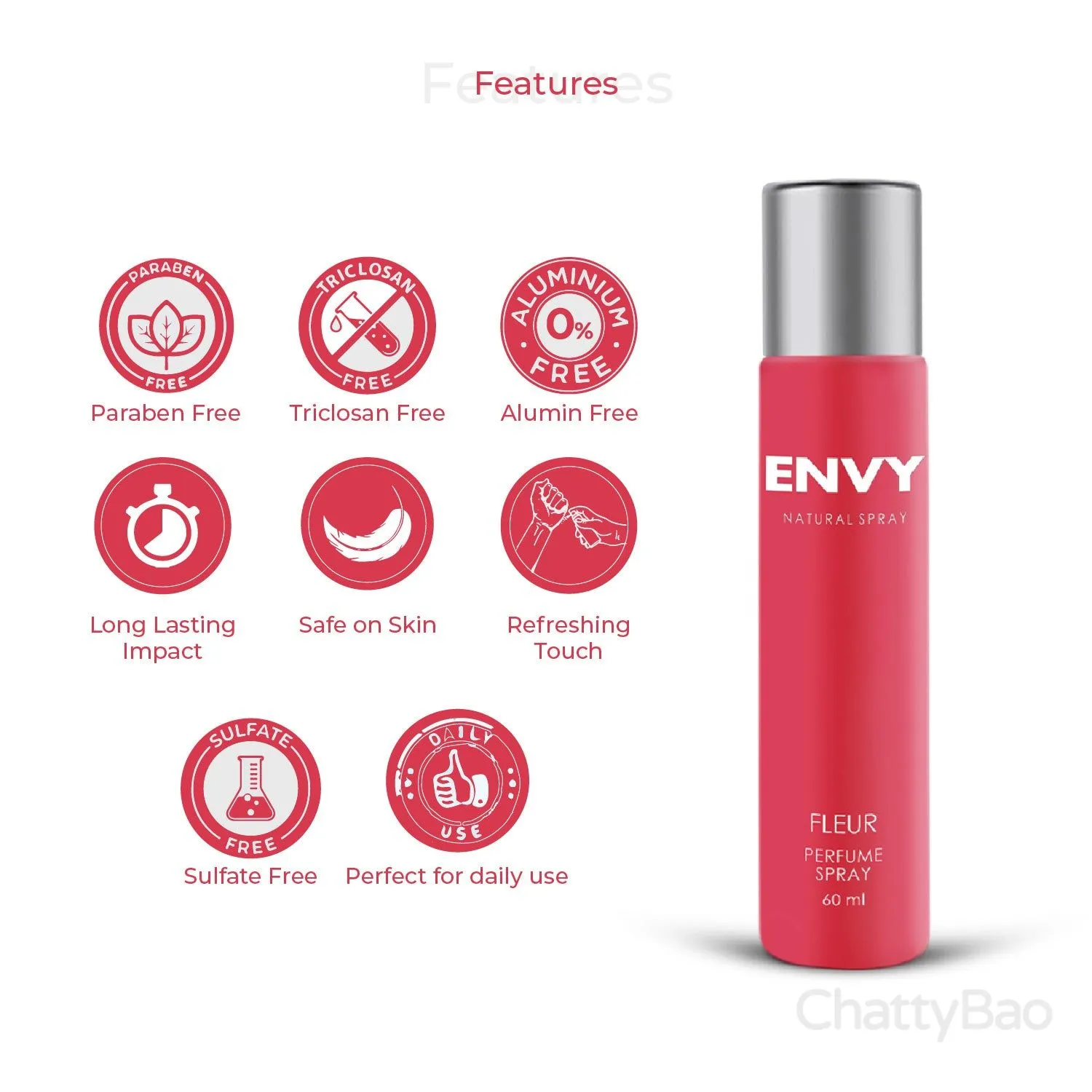 Envy Fleur Perfume For Women 60 ml view 3