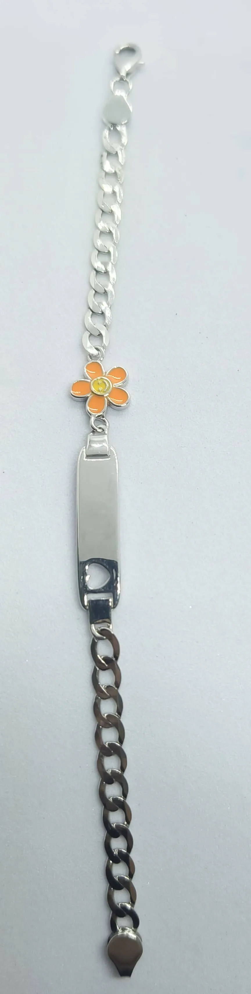 Silver Floral Bracelet (AVSBR-52) view 4