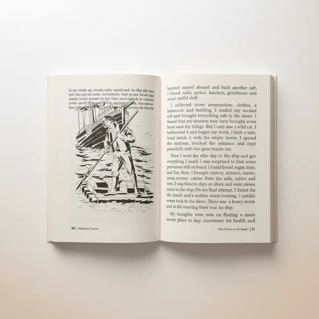 Robinson Crusoe Illustrated Edition view 2