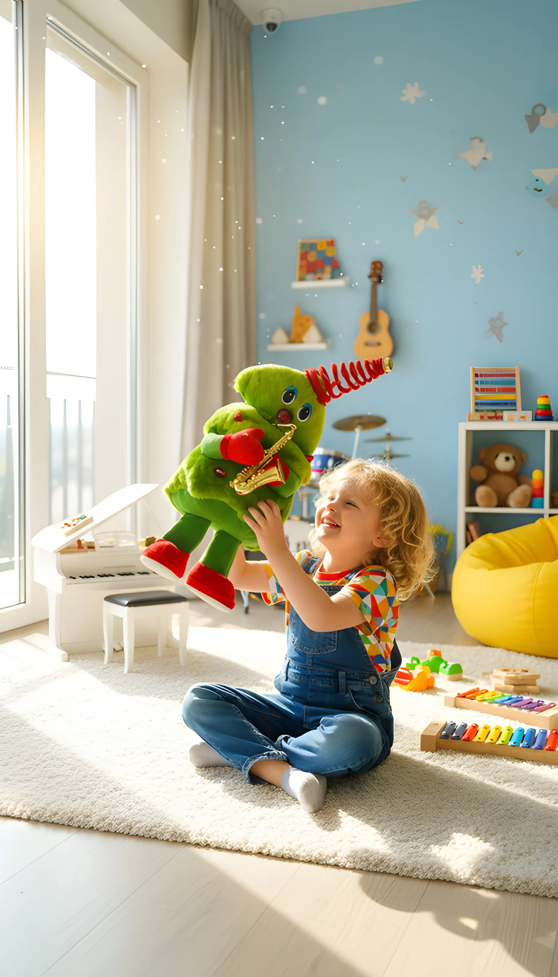 Green Dinosaur Plush Toy view 2