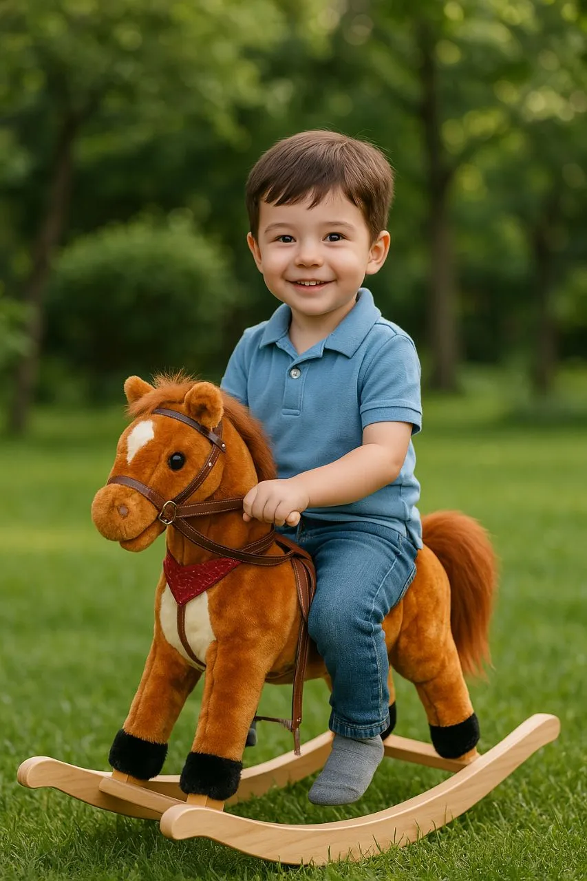 Plush Rocking Horse With Light And Music 🎶