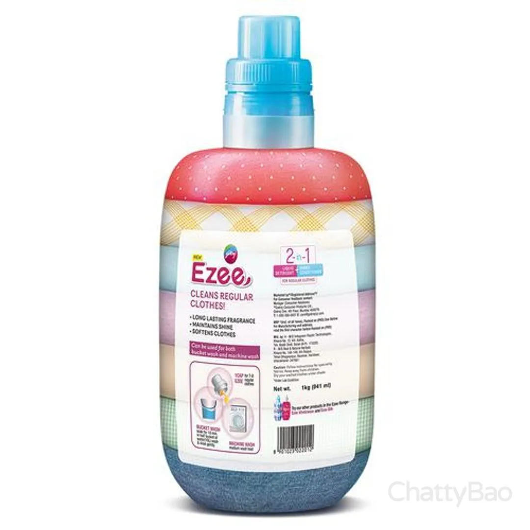 Godrej Ezee 2-In-1 Liquid Detergent + Fabric Conditioner 1 Kg view 2