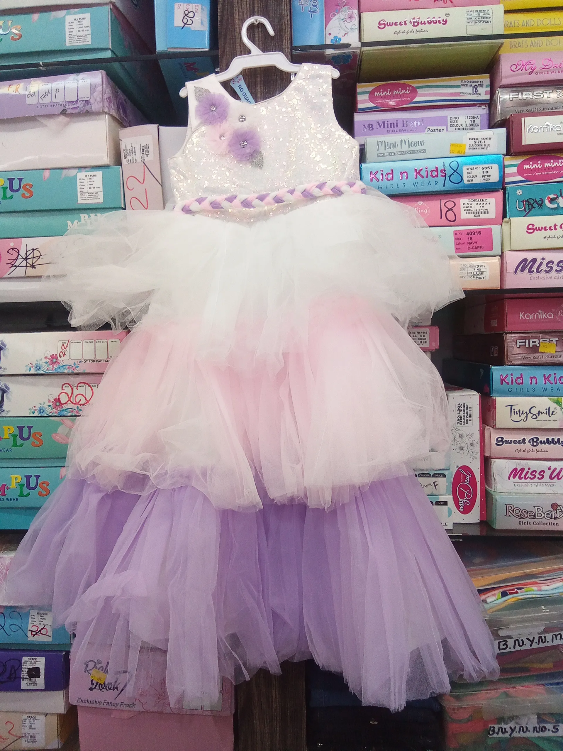 Girls Party Wear Gown Frl view 3
