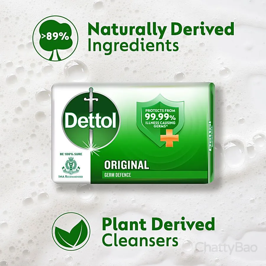 Dettol Bathing Soap Bar - Original 125 g view 5