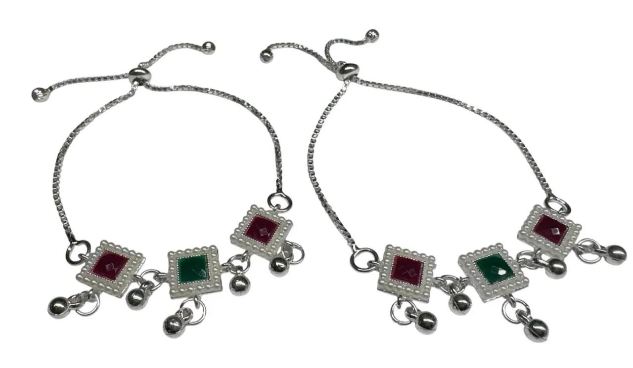 Gemstone Anklet Cum Bracelet view 4