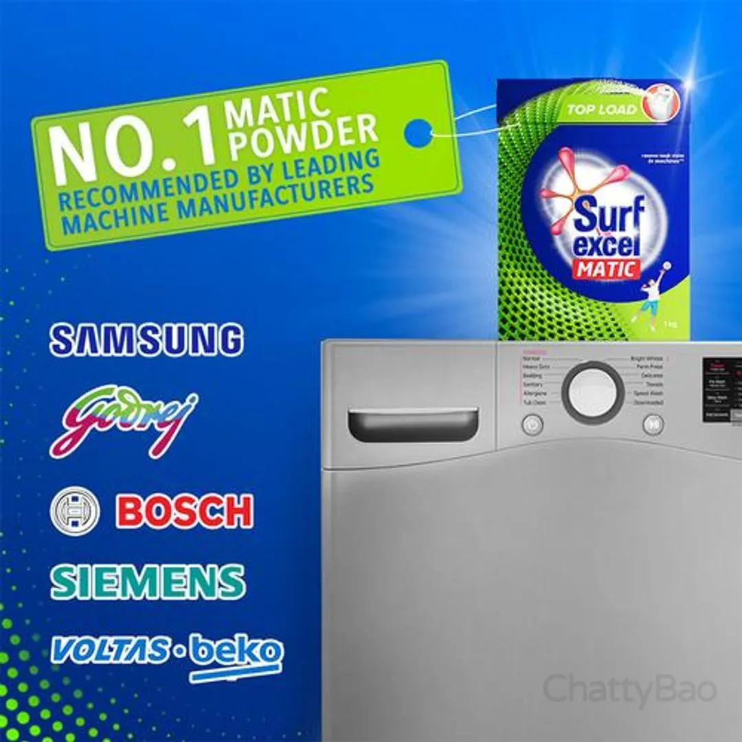 Surf Excel Matic Detergent Powder Top Load 1 Kg view 3