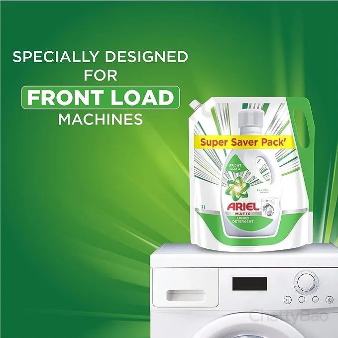 Ariel Matic Liquid Detergent Front Load Refill Pouch 2 L view 5