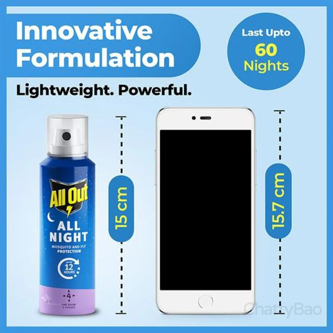 All Out All Night Mosquito Killer Spray - Lasts 30 nights 15 ml view 6