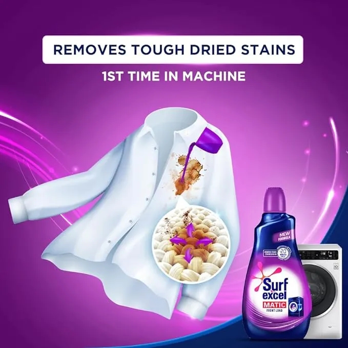Surf Excel Matic Liquid Detergent Front Load 550 ml view 2