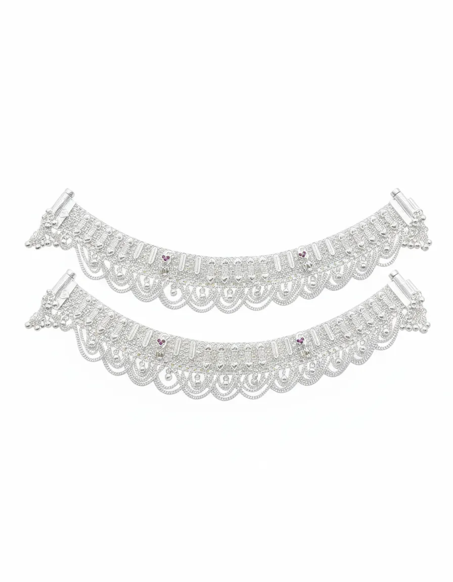925 Sterling Silver Payal 7 view 2