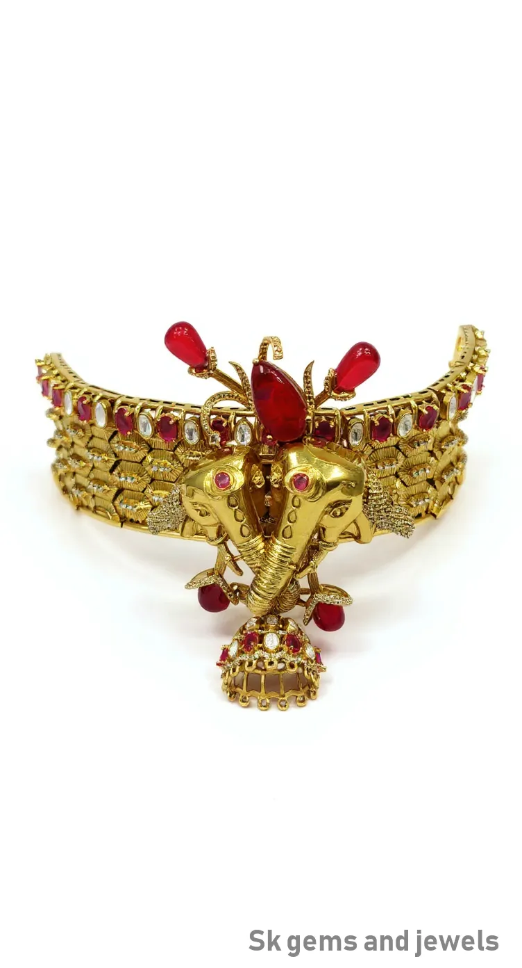 Gold Traditional Necklace view 2