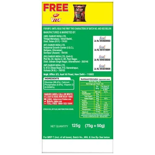 Dabur Glucose-D Instant Glucose 125 g view 2