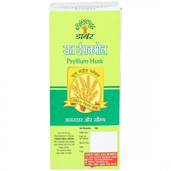 Dabur Sat Isabgol Psyllium Husk 90 g view 2