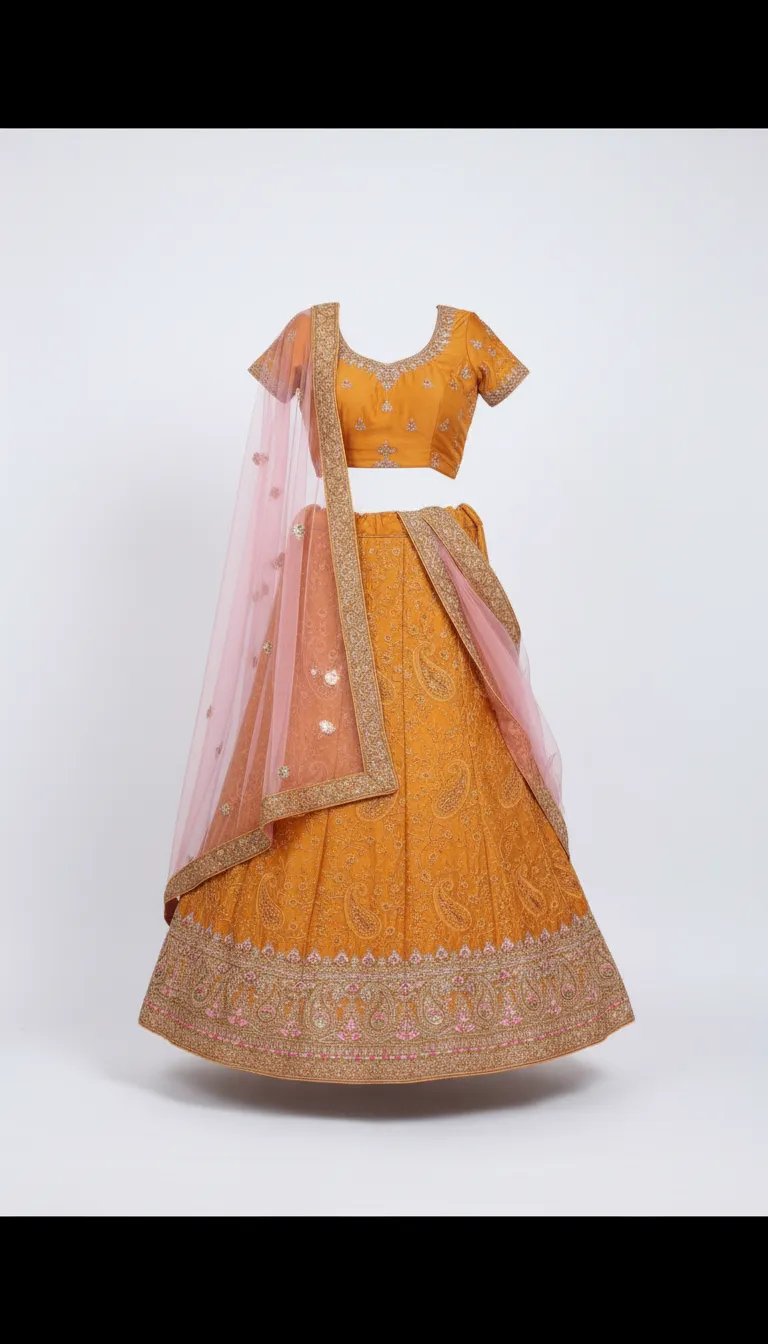 Embroidered Lehenga Choli view 2