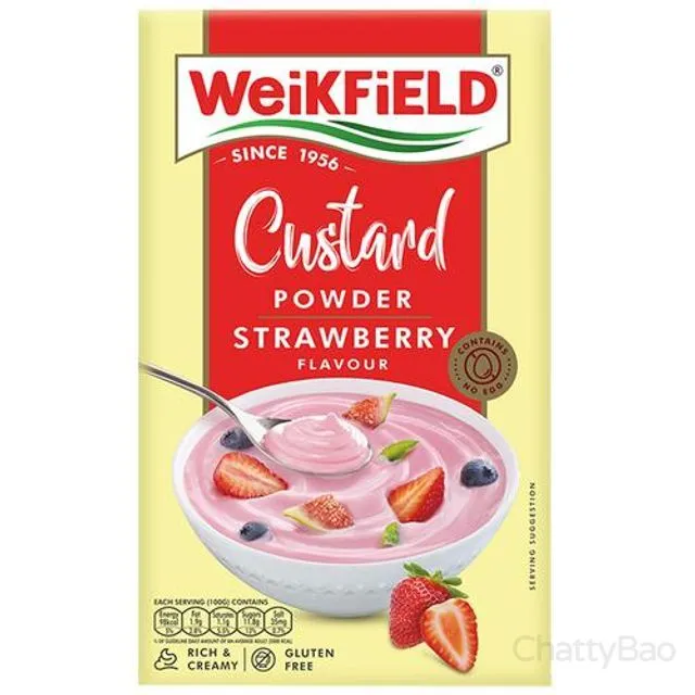 Weikfield Custard Powder - Strawberry 75 g view 2