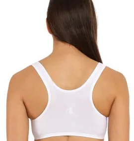 Jockey Sports Bra White 1582 view 2
