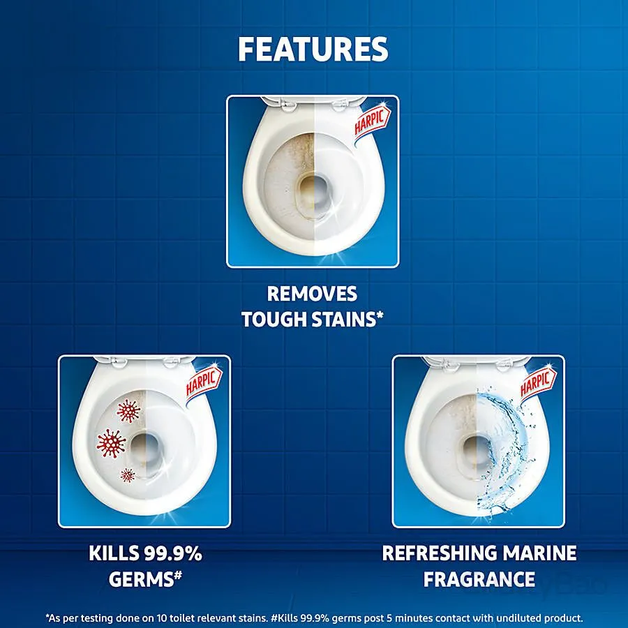 Harpic Toilet Cleaner Marine 500 ml view 5