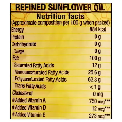 Sweekar Refined Sunflower Oil Pouch 1 L view 3