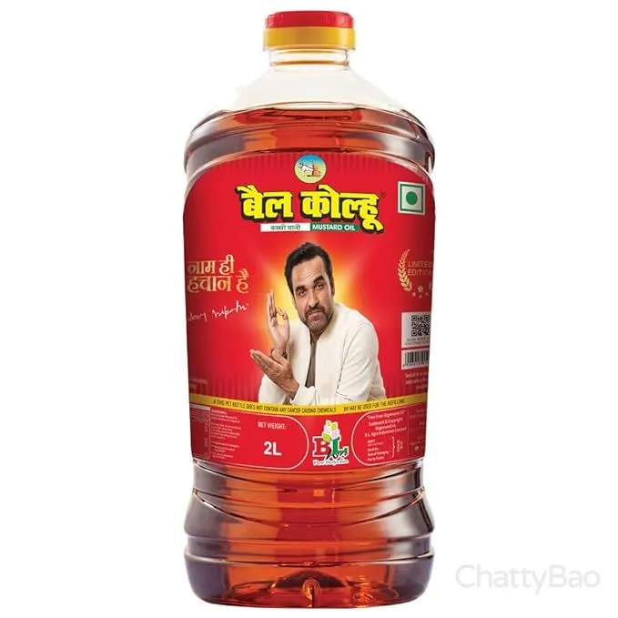 Bail Kolhu Kachi Ghani Mustard Oil Bottle 2 L view 6