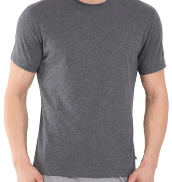 Jockey T-Shirt Round Neck Half Sleeve Charcoal view 2