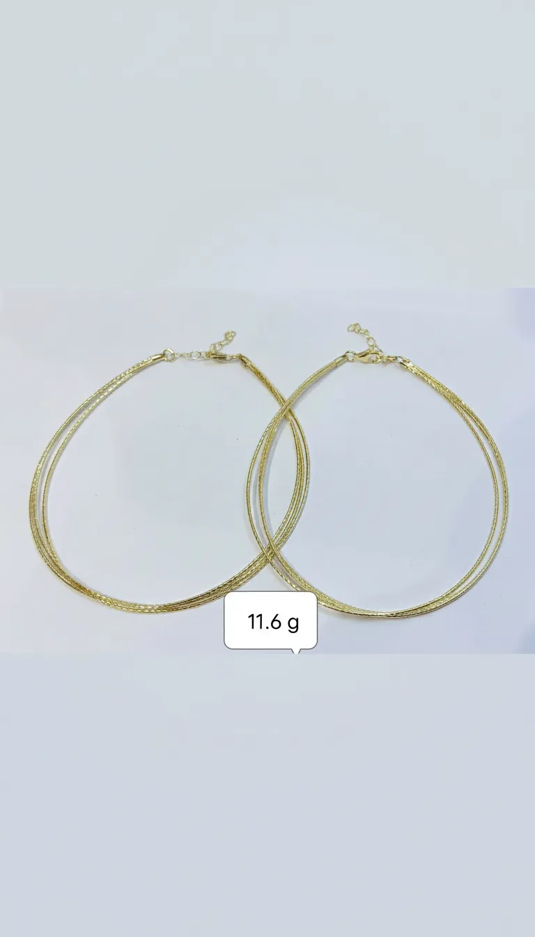 Gold Hoop Earrings view 2