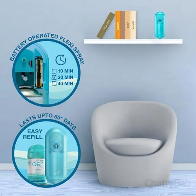Godrej Aer Matic Kit - Cool Surf Blue (Machine + 1 Refill) 225 ml view 3
