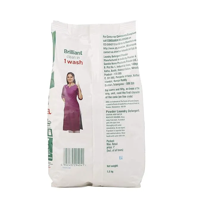 Ariel Washing Detergent Powder 1.5 Kg view 2