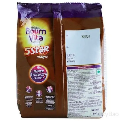 Cadbury Bournvita 5 Star Magic Nutrition Drink Pouch 500 g view 2