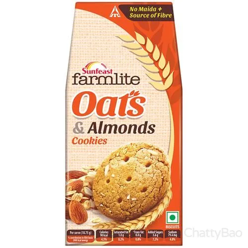 Sunfeast Farmlite - Oats & Almonds Biscuits 150 g view 2