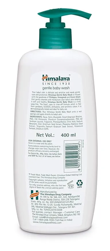 Himalaya Gentle Baby Wash 400 ml view 2