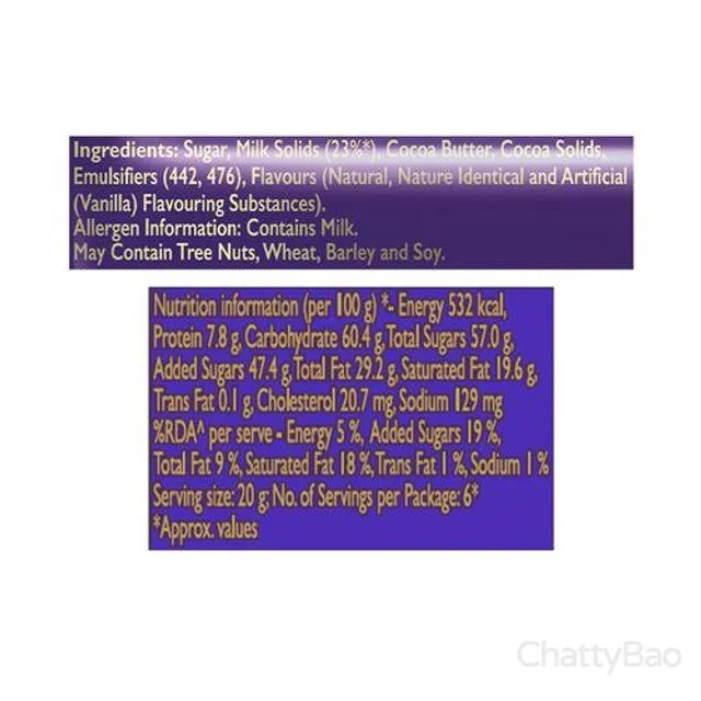 Cadbury Dairy Milk Chocolate Bar Family Pack 134 g view 3