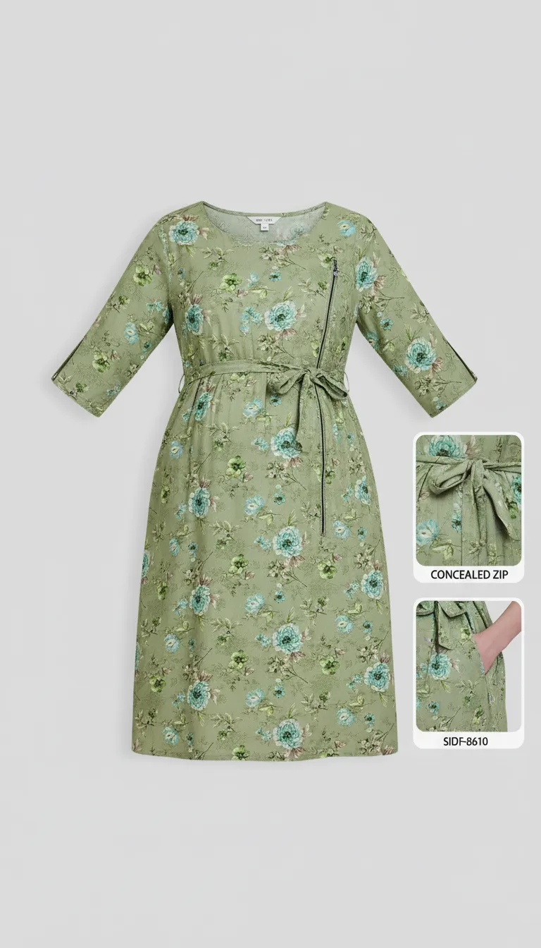 Minelli Flared Maternity Dress 8610 view 2