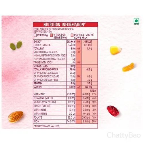 Kelloggs Muesli Breakfast - With 21% Fruit, Nut & Seeds 240 g view 3