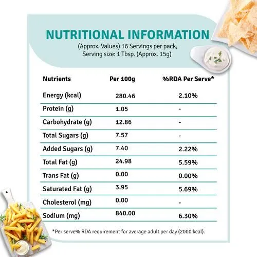 Veeba Veg Mayonnaise Smart Diet 250 g view 3