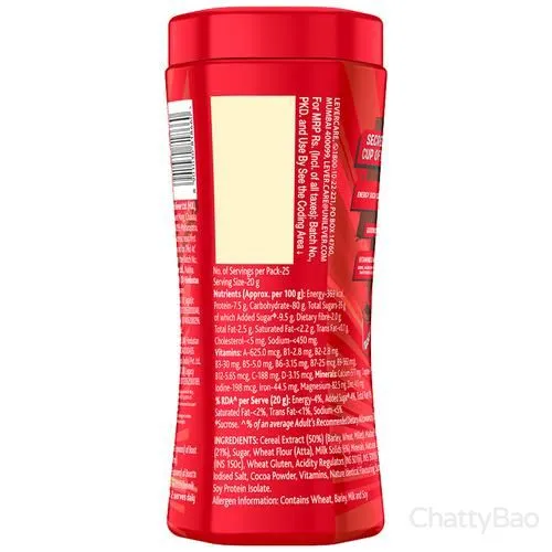 Boost Energy & Sports Nutrition Drink Jar 500 g view 2