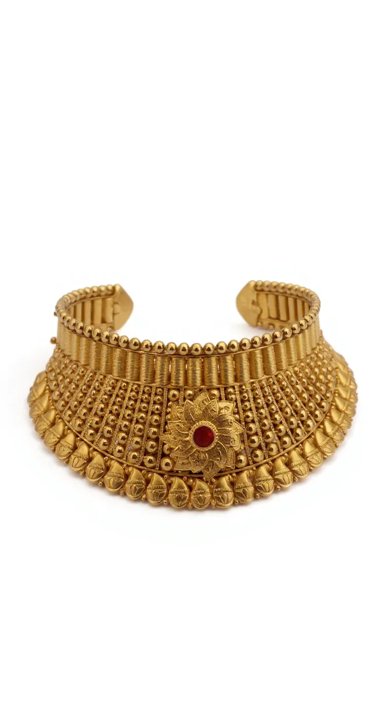 Gold Choker Necklace view 2