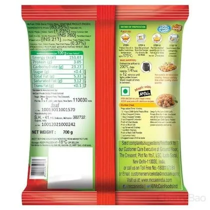 McCain Chilli Garlic - Potato Bites Crunchy Potato Nuggets 700 g view 2