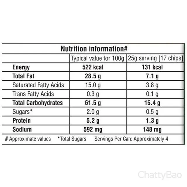 Pringles Potato Chips Peri Peri Flavoured Crunchy Crispy 102 g view 3