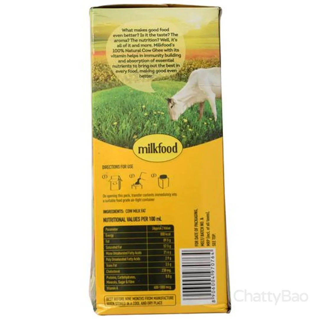 Milkfood Pure Ghee Carton 1 L view 2