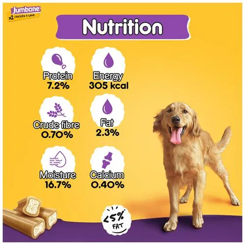 Pedigree Jumbone Dog Treat - Chicken & Lamb Flavour 180 g view 3