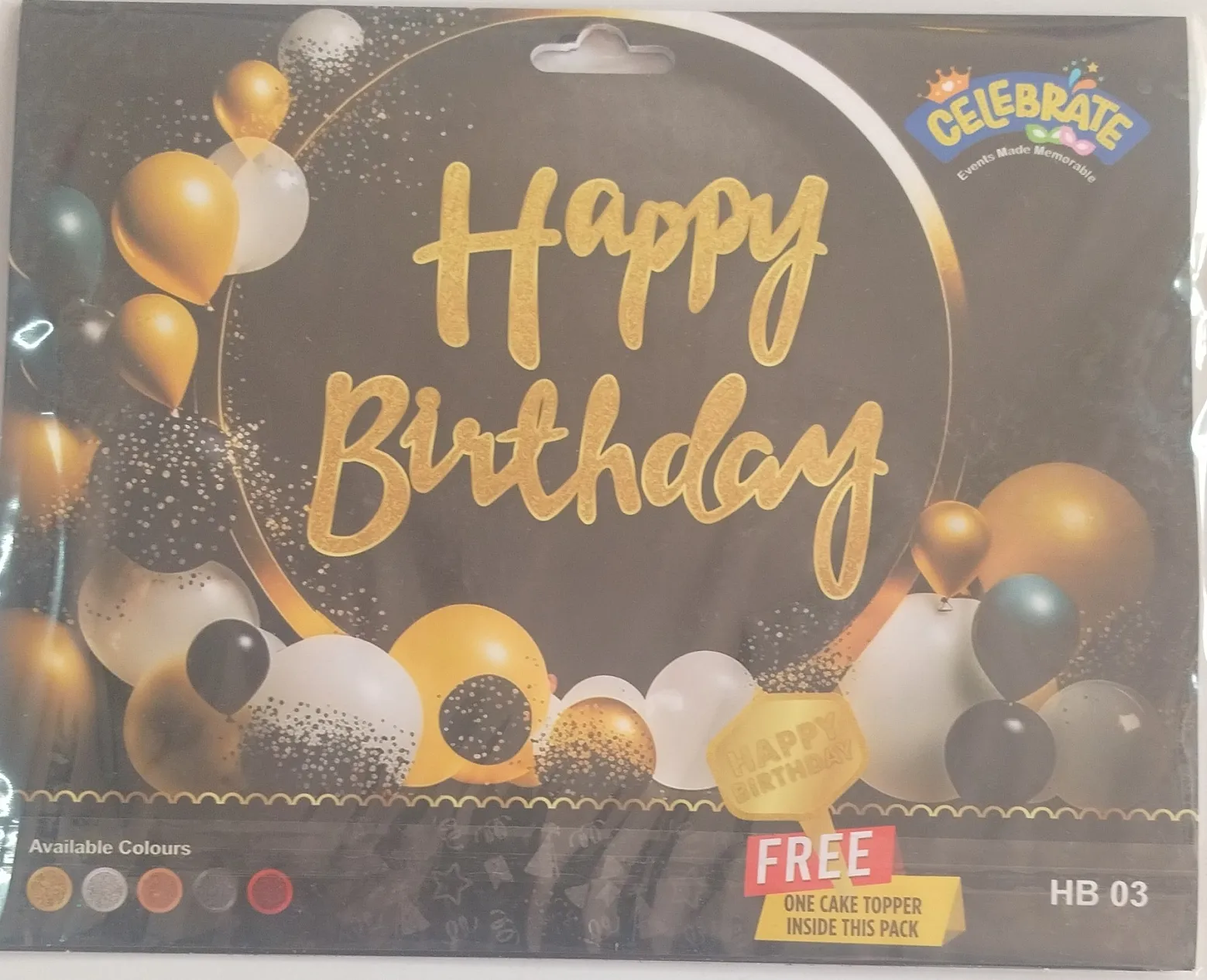 Celebrate Happy Birthday Banner view 2