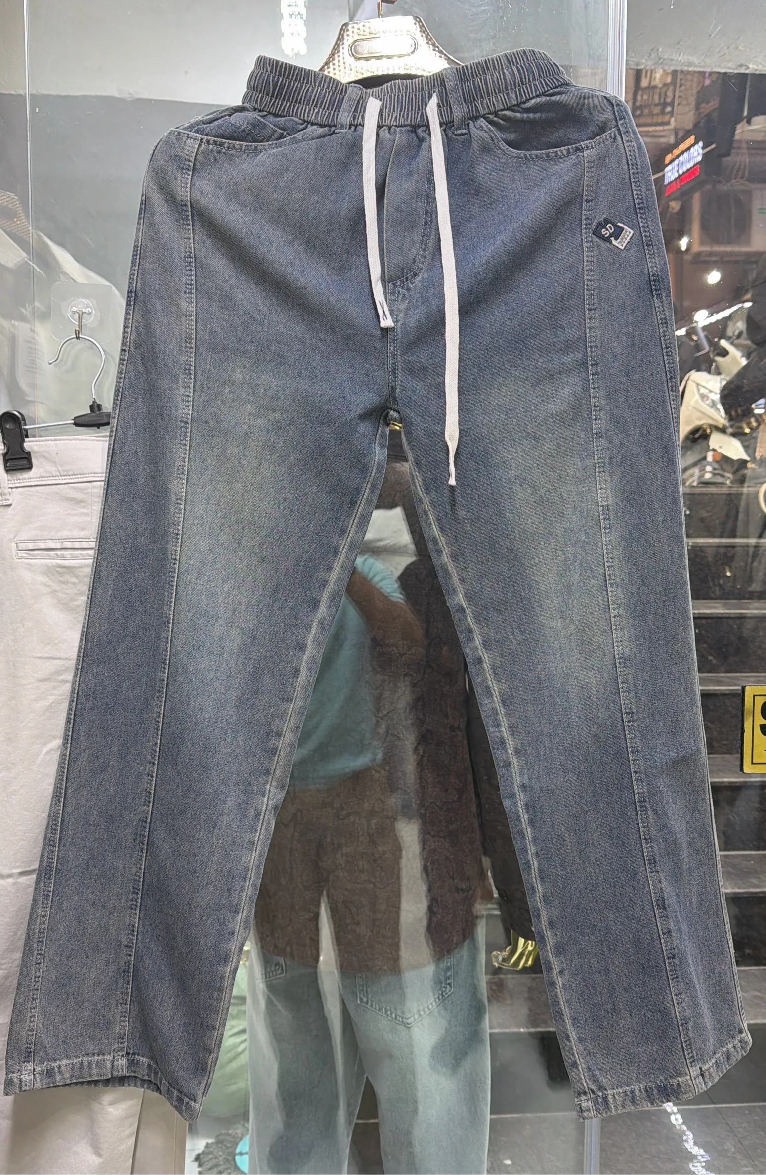 Denim Jogger Pants view 2
